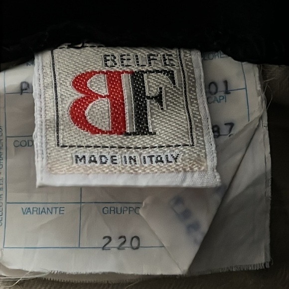 Belfe‎ & Belfe Vintage black wool blend stirrup ski pants made in Italy Sz 8 - Picture 8 of 13